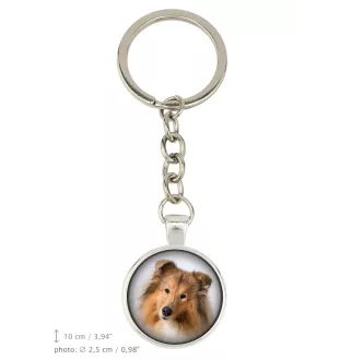 Langhaarcollie, Langhaariger Schottischer Schaferhund - Schlüsselanhänger mit Ihrem Foto, Schlüsselanhänger, Taschenanhänger der Marke Art-Dog