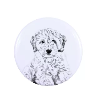 Cockapoo, Cockerpoo, Cockerdoodle - magnet with a dog's pupil, exceptionally light, strong magnet, handmade product by the Art-Dog brand