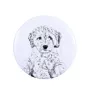 Cockapoo Magnet mit einem Hundepfotenabdruck, außergewöhnlich leicht, starker Magnet, handgefertigtes Produkt der Marke Art-Dog