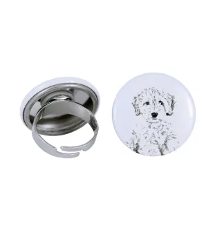 Cockapoo - Damen Schmuck mit dem Bild eines Hundes, handgefertigtes Produkt, Möglichkeit, Ihr eigenes Foto hinzuzufügen, Marke Art-Dog