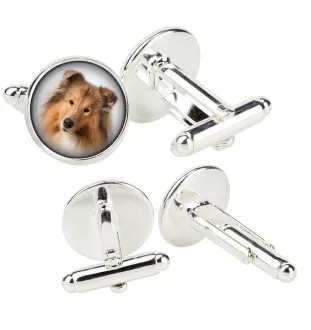 Langhaarcollie, Langhaariger Schottischer Schaferhund - Manschettenknöpfe in einer Schachtel, handgefertigter Schmuck, Produkt der Marke Art-Dog