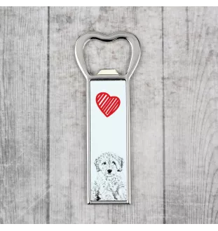 Cockapoo, Cockerpoo, Cockerdoodle - bottle opener with a dog, personalized fridge opener, unique gift for a man by Art-Dog brand