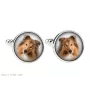 Collie à poil long, Colley à poil long, berger écossais - Boutons de manchette et cravate avec votre photo, accessoire de costume, bijoux pour hommes de la marque Art-Dog.