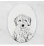 Cockapoo, Cockerpoo, Cockerdoodle - commemorative plaque with a photo of a dog, tombstone with a print, personalized oval plaque from the Art-Dog brand