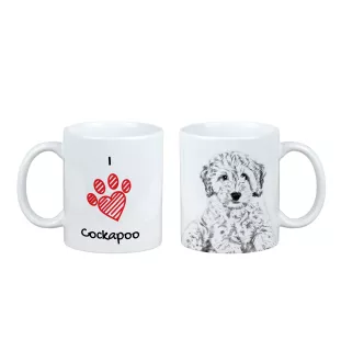 Cockapoo, Cockerpoo, Cockerdoodle - cup with a dog, cute cup with graphics, a gift with your photo from the Art-Dog brand
