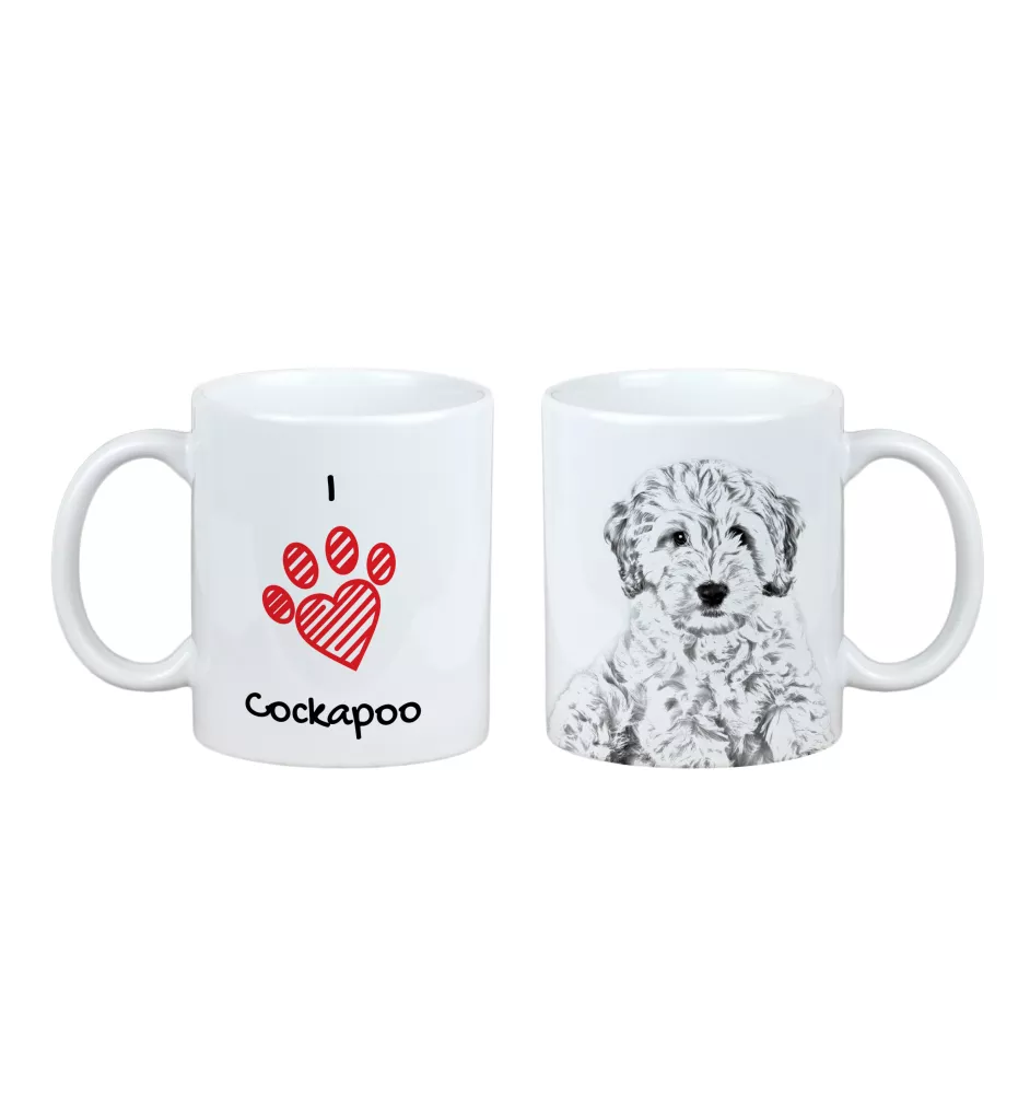 Cockapoo, Cockerpoo, Cockerdoodle - cup with a dog, cute cup with graphics, a gift with your photo from the Art-Dog brand