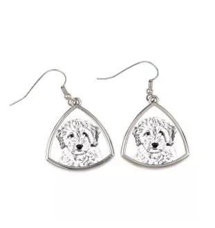 Cockapoo, Cockerpoo, Cockerdoodle - dog earrings, hanging earrings with a picture, personalized jewelry with Art-Dog brand print
