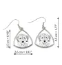 Cockapoo, cock-a-poo, cockerpoo, spoodle - boucles d'oreilles avec chien, boucles d'oreilles pendantes avec photo, bijoux personnalisés avec impression de la marque Art-Dog