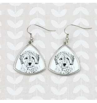 Cockapoo - Hund Ohrringe, hängende Ohrringe mit Bild, personalisierter Schmuck mit dem Aufdruck der Marke Art-Dog