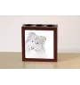 Langhaarcollie, Langhaariger Schottischer Schaferhund - Stifthalter mit Hund, Schreibtischorganizer mit Aufdruck, personalisierte Schreibtischdekoration der Marke Art-Dog