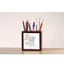 Langhaarcollie, Langhaariger Schottischer Schaferhund - Stifthalter mit Hund, Schreibtischorganizer mit Aufdruck, personalisierte Schreibtischdekoration der Marke Art-Dog