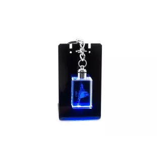 Collie Rough, Long-Haired Collie - Crystal key ring with dog photo, illuminated key ring, unique gift by Art-Dog brand