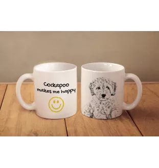 Cockapoo, Cockerpoo, Cockerdoodle - cup with a dog, cheerful cup for a dog lover, personalized gift from the Art-Dog brand