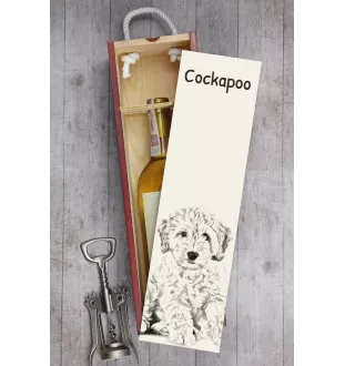 Cockapoo pudełko na wino z psem Art-Dog