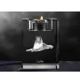 Langhaarcollie, Langhaariger Schottischer Schaferhund - Kerzenhalter mit Hundefoto, Teelichthalter aus Kristall, personalisiertes Geschenk der Marke Art-Dog