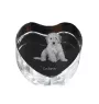 Cockapoo, cock-a-poo, cockerpoo, spoodle - une photo de chien dans un cristal, un cœur en cristal, un cadre photo exceptionnel de la marque Art-Dog