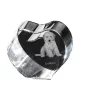 Cockapoo - Hundebild im Kristall, Kristallherz, einzigartiger Bilderrahmen der Marke Art-Dog