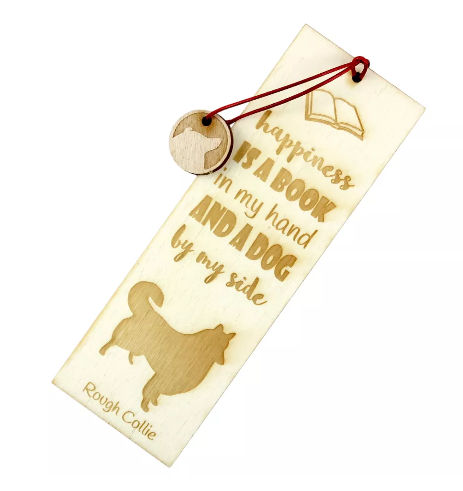Langhaarcollie, Langhaariger Schottischer Schaferhund - Lesezeichen mit Hund, personalisiertes Lesezeichen, Hundeaccessoire für Leser der Marke Art-Dog