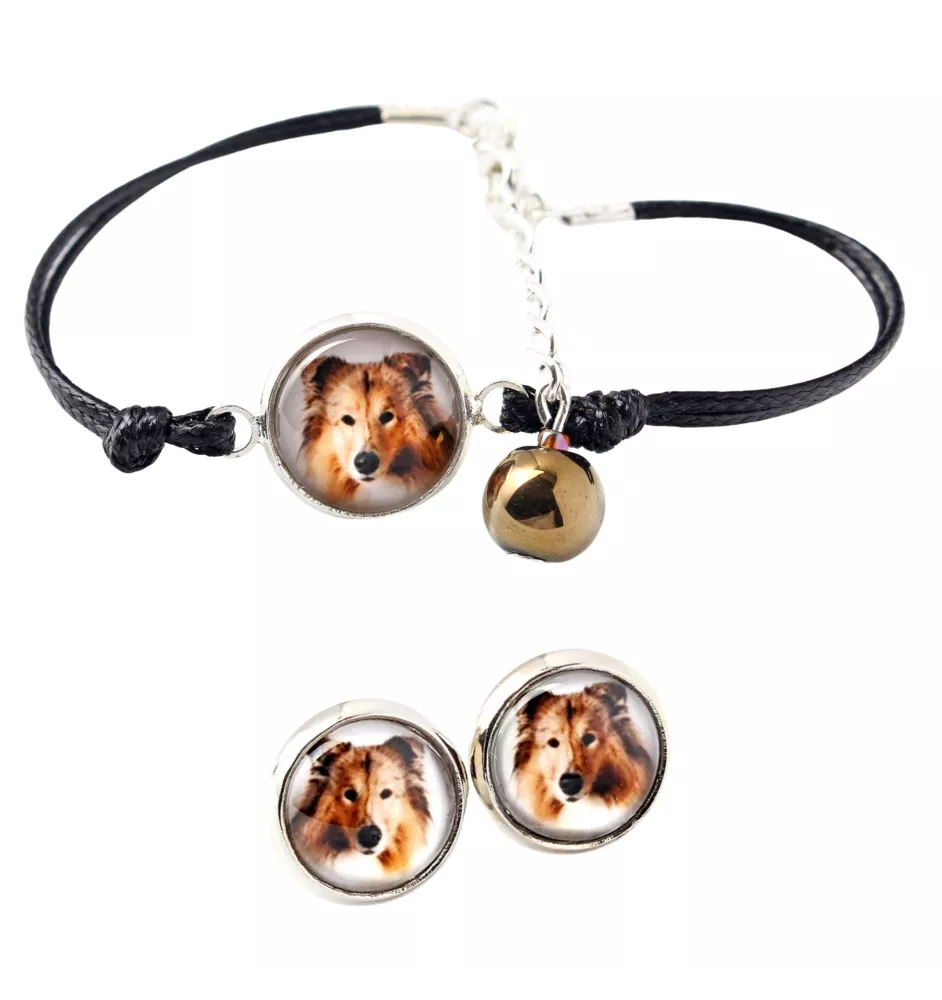 Langhaarcollie, Langhaariger Schottischer Schaferhund - Schmuckset mit Ihrem Foto, Schmuckstück für Frauen, handgefertigtes Produkt, handgefertigtes Produkt mit Leidenschaft für die Marke Art-Dog.