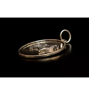 Langhaarcollie, Langhaariger Schottischer Schaferhund - Halskette mit Hund, Anhänger für Hundemama, einzigartiger Schmuck der Marke Art-Dog