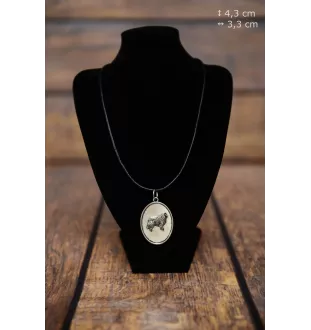 Langhaarcollie, Langhaariger Schottischer Schaferhund - Halskette mit Hund, Anhänger für Hundemama, einzigartiger Schmuck der Marke Art-Dog
