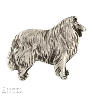 Langhaarcollie, Langhaariger Schottischer Schaferhund - Halskette mit Hund, Anhänger für Hundemama, einzigartiger Schmuck der Marke Art-Dog