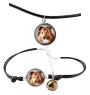Collie Rough, Long-Haired Collie - a set of jewelry with your photo, handmade set, bracelet and necklace by Art.-Dog brand