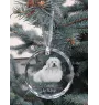 Coton de Tulear - boule de Noël en cristal avec une photo, photo de chien dans le cristal, décoration personnalisée pour sapin de Noël de la marque Art-Dog