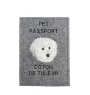 Coton de Tulear, Cotie - Dog passport case, document case, gift for the traveller from the Art-Dog brand