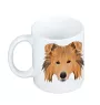 Langhaarcollie, Langhaariger Schottischer Schaferhund - Becher mit einem Bild und dem Schriftzug geometrischer Hund Art-Dog