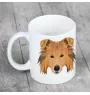 Langhaarcollie, Langhaariger Schottischer Schaferhund - Becher mit einem Bild und dem Schriftzug geometrischer Hund Art-Dog