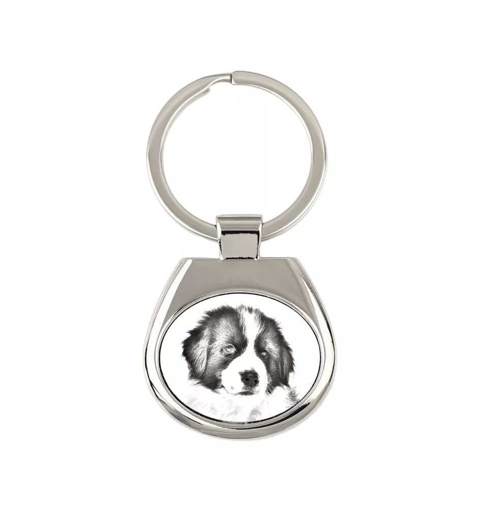 Tornjak, Bosnian And Herzegovinian - Croatian Shepherd Dog - keychain with a dog, keychain with a print, personalized pendant from the Art-Dog brand