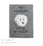 Coton de Tulear - Porte passeport pour chien, porte document, cadeau pour le voyageur de la marque Art-Dog