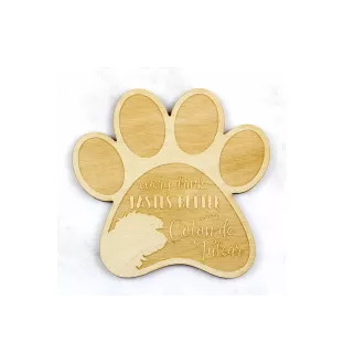 Coton de Tulear, Cotie - Mug coaster, engraved coaster with dog, gift for dog lover by Art-Dog brand