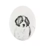 Tornjak, Berger de Bosnie-Herzégovine et de Croatie - une plaque commémorative avec une photo de chien, une plaque funéraire avec une impression, une plaque ovale personnalisée de la marque Art-Dog