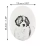 Tornjak, Berger de Bosnie-Herzégovine et de Croatie - une plaque commémorative avec une photo de chien, une plaque funéraire avec une impression, une plaque ovale personnalisée de la marque Art-Dog