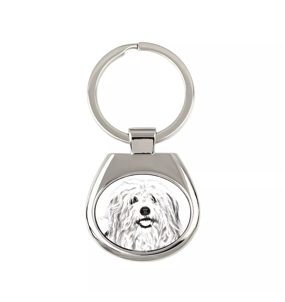 Coton de Tulear, Baumwollhund - Schlüsselanhänger mit Hund, Anhänger mit Aufdruck, personalisierter Anhänger der Marke Art-Dog