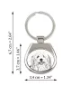 Coton de Tulear, Baumwollhund - Schlüsselanhänger mit Hund, Anhänger mit Aufdruck, personalisierter Anhänger der Marke Art-Dog