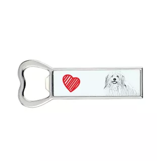 Coton de Tulear, Baumwollhund - Flaschenöffner mit Hund, personalisierter Flaschenöffner für den Kühlschrank, ein einzigartiges Geschenk für Männer von der Marke Art-Dog