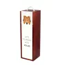Collie Rough, Long-Haired Collie - geometric box with a picture and inscription for wine by Art-Dog