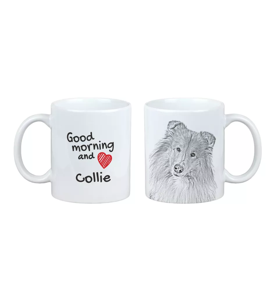 Collie à poil long, Colley à poil long, berger écossais - tasse avec chien, tasse avec photo, cadeau personnalisé de la marque Art-Dog