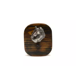 Langhaarcollie, Langhaariger Schottischer Schaferhund - Leinenhalter, Hundemedaillehalter, Schlüsselhaken der Marke Art-Dog