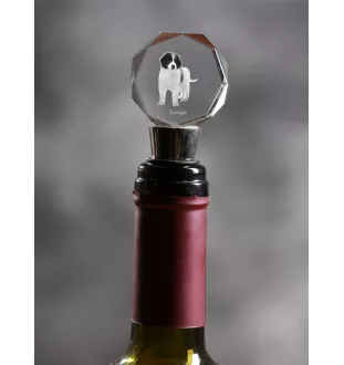 Tornjak, Berger de Bosnie-Herzégovine et de Croatie - Bouchon de bouteille, bouchon de vin en cristal avec photo, cadeau personnalisé pour barman par la marque Art-Dog