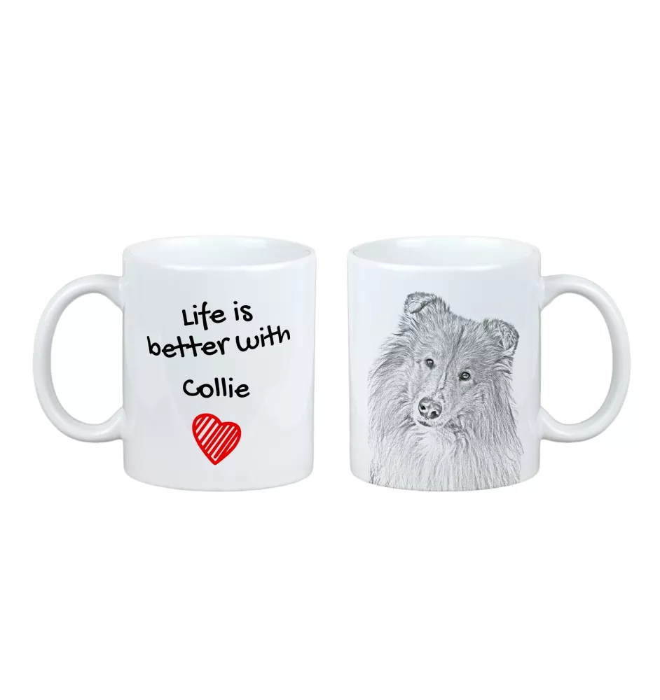 Langhaarcollie, Langhaariger Schottischer Schaferhund - Tasse mit Hund, Tasse mit Bild, personalisiertes Geschenk der Marke Art-Dog