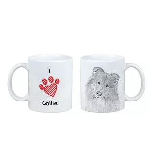 Langhaarcollie, Langhaariger Schottischer Schaferhund - Tasse mit Hund, entzückende Tasse mit Grafik, Geschenk mit Ihrem Foto von der Marke Art-Dog
