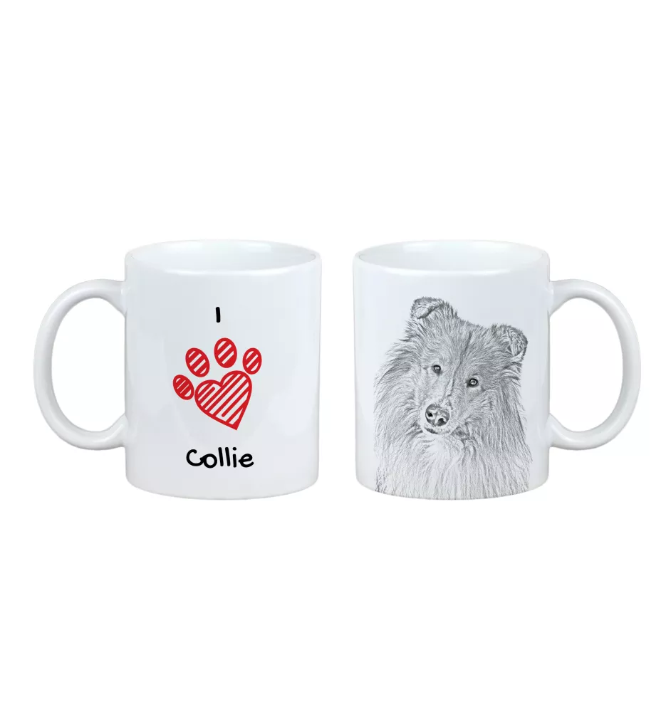 Langhaarcollie, Langhaariger Schottischer Schaferhund - Tasse mit Hund, entzückende Tasse mit Grafik, Geschenk mit Ihrem Foto von der Marke Art-Dog