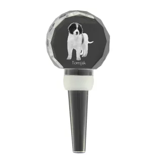 Tornjak, Bosnian And Herzegovinian - Croatian Shepherd Dog - Crystal bottle stopper, unique wine stopper with photo, personalised gift for sommelier by Art-Dog brand