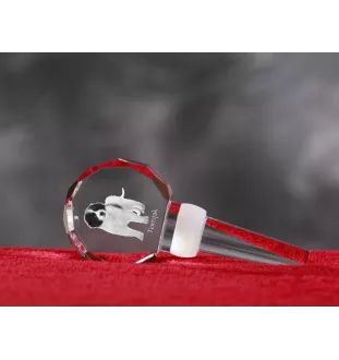 Tornjak, Bosnian And Herzegovinian - Croatian Shepherd Dog - Crystal bottle stopper, unique wine stopper with photo, personalised gift for sommelier by Art-Dog brand