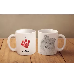 Langhaarcollie, Langhaariger Schottischer Schaferhund - Tasse mit Hund, entzückende Tasse mit Grafik, Geschenk mit Ihrem Foto von der Marke Art-Dog