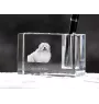 Coton de Tulear penholder kryształowy z psem Art-Dog